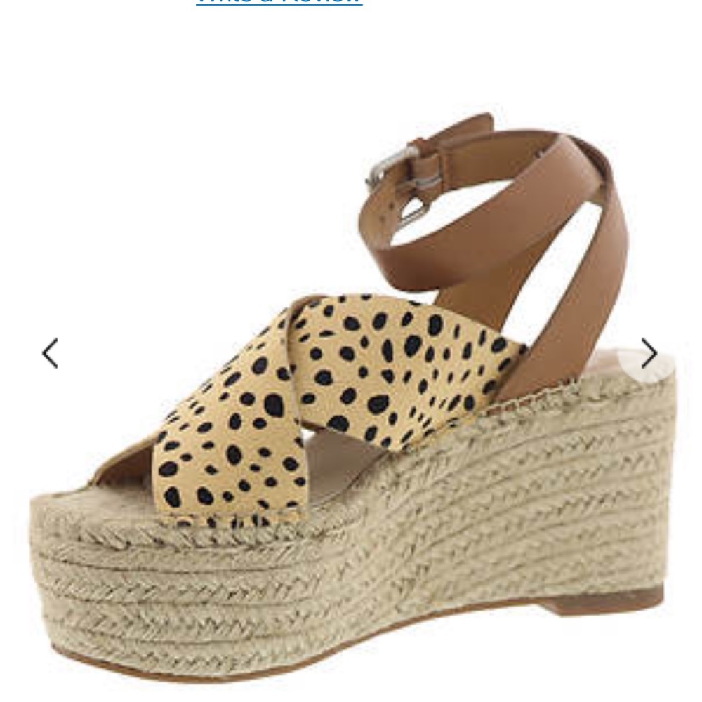 Dolce Vita Espadrille Wedge Sandal Leopard Print